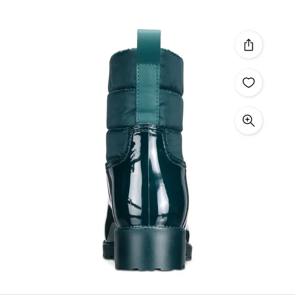 CHARTER CLUB GREEN PULLON RAIN BOOTS 6 - Picture 2 of 7